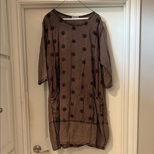 Brown Polka Dot Dress